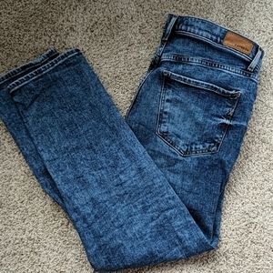 Vintage style acid wash jeans